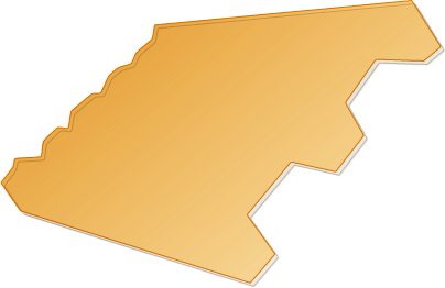 Plexiglasform orangene Form