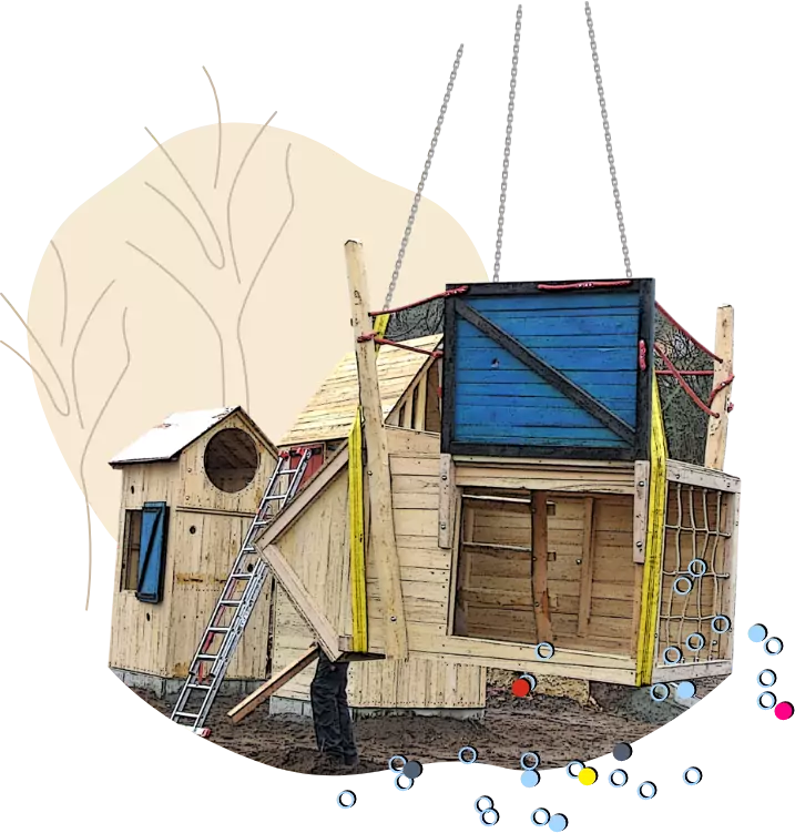 Illustration eines Spiel- und Gestaltungsobjektes